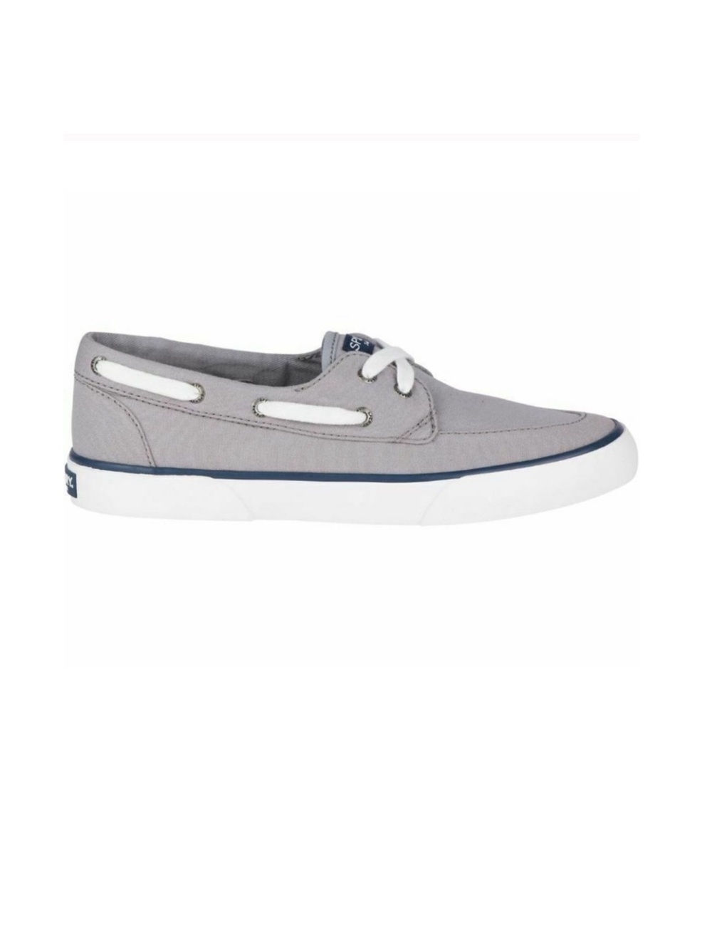 Sperry Top Sider Pier Boat Gray Memory Foam Shoes size 9 Preppy Coastal